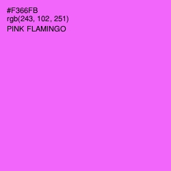#F366FB - Pink Flamingo Color Image